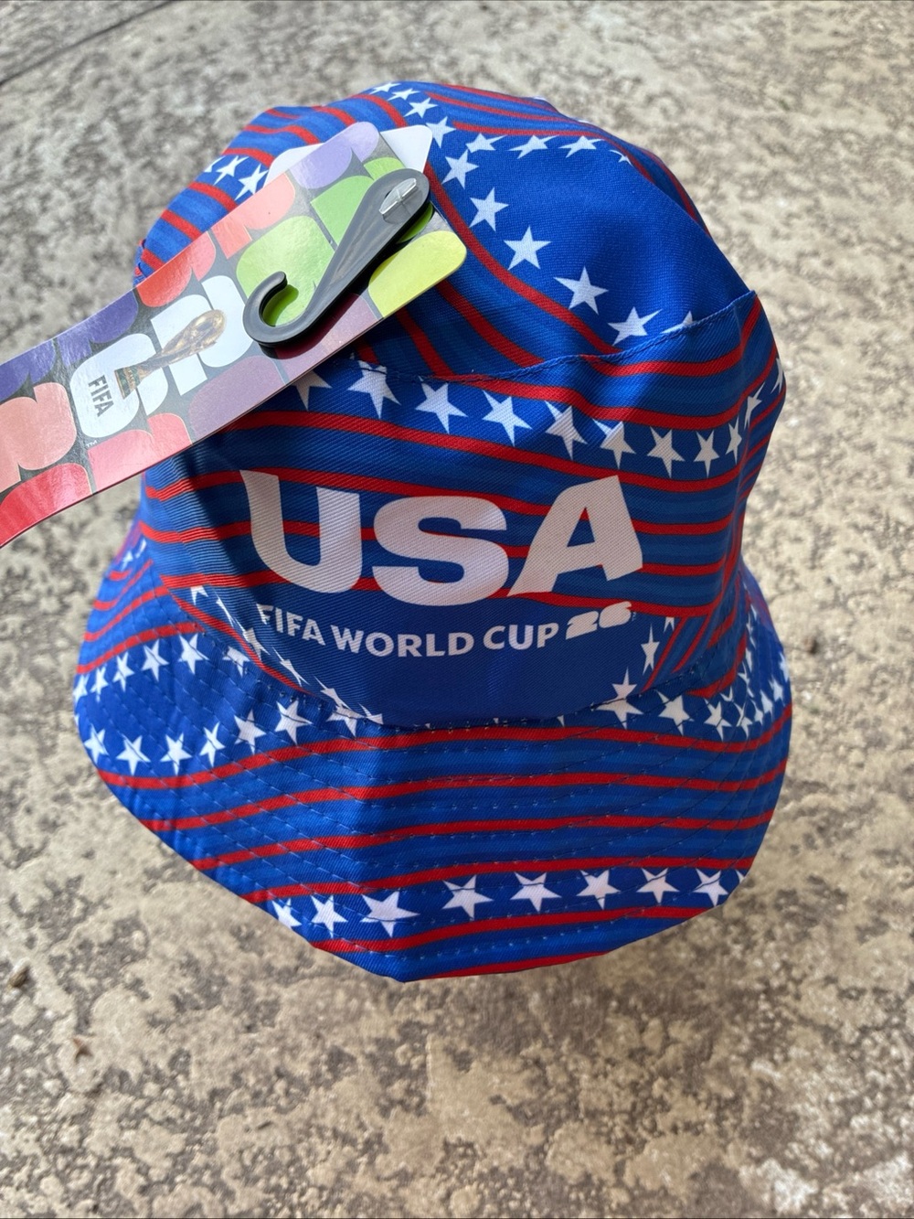USA FIFA‎ World Cup Bucket Hat - Blue/Red Stars